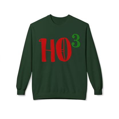 Christmas HO — Festive Red & Green Holiday Crewneck Sweatshirt