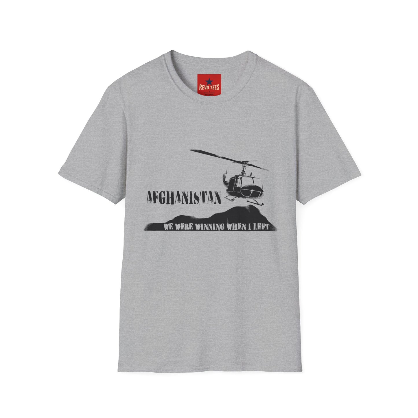 Afghanistan Helicopter T-Shirt — Veteran / Deployment Tribute Tee