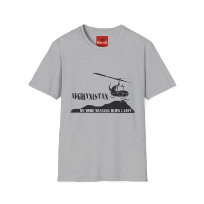 Afghanistan Helicopter T-Shirt — Veteran / Deployment Tribute Tee
