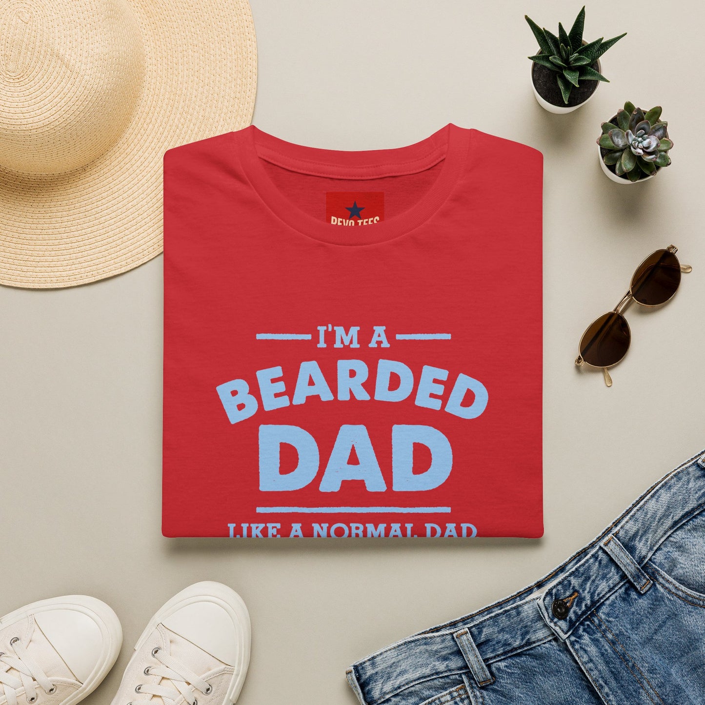 Bearded Dad T‑Shirt — "I'm a Bearded Dad" Funny Father's Day Tee