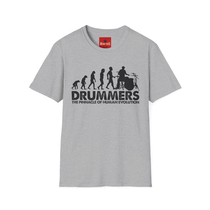 Evolution of Drummers - Unisex Softstyle T-Shirt