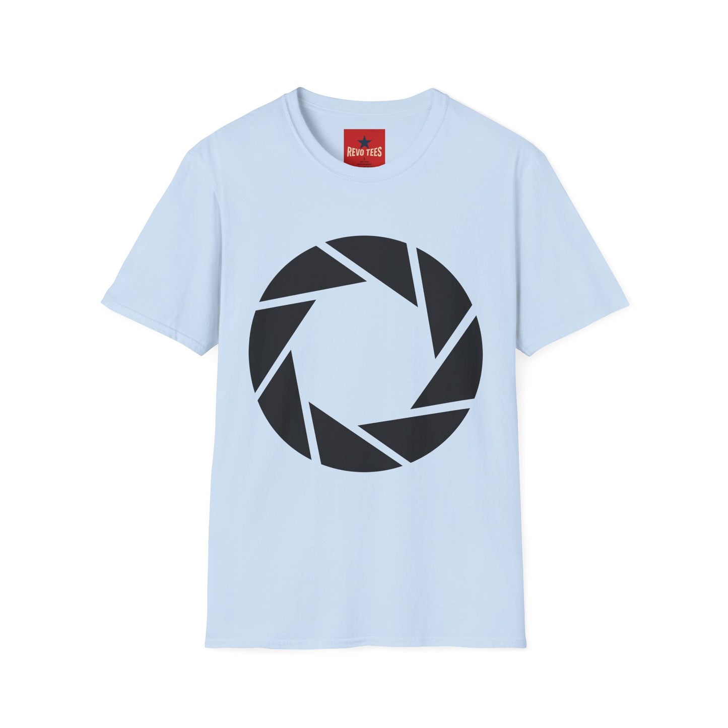 Camera Aperture Logo T-Shirt — Minimal Photographer Tee
