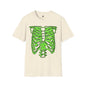 Revotees Neon Green Rib Cage Graphic T-Shirt - alternate view 5
