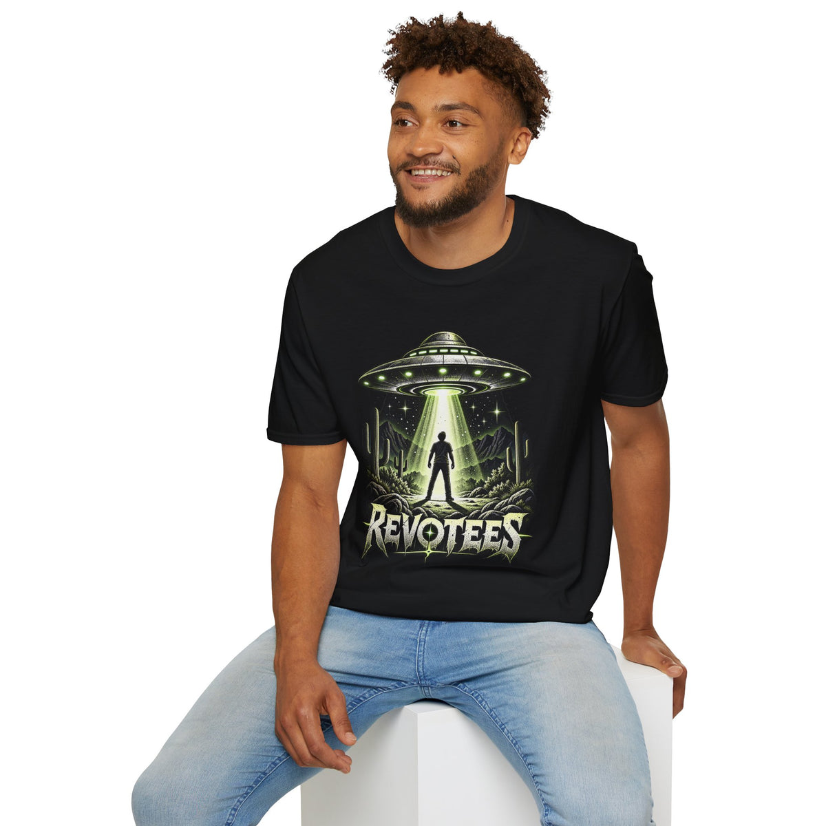 REVOTEES Alien Abduction – Sci‑Fi UFO Graphic Tee
