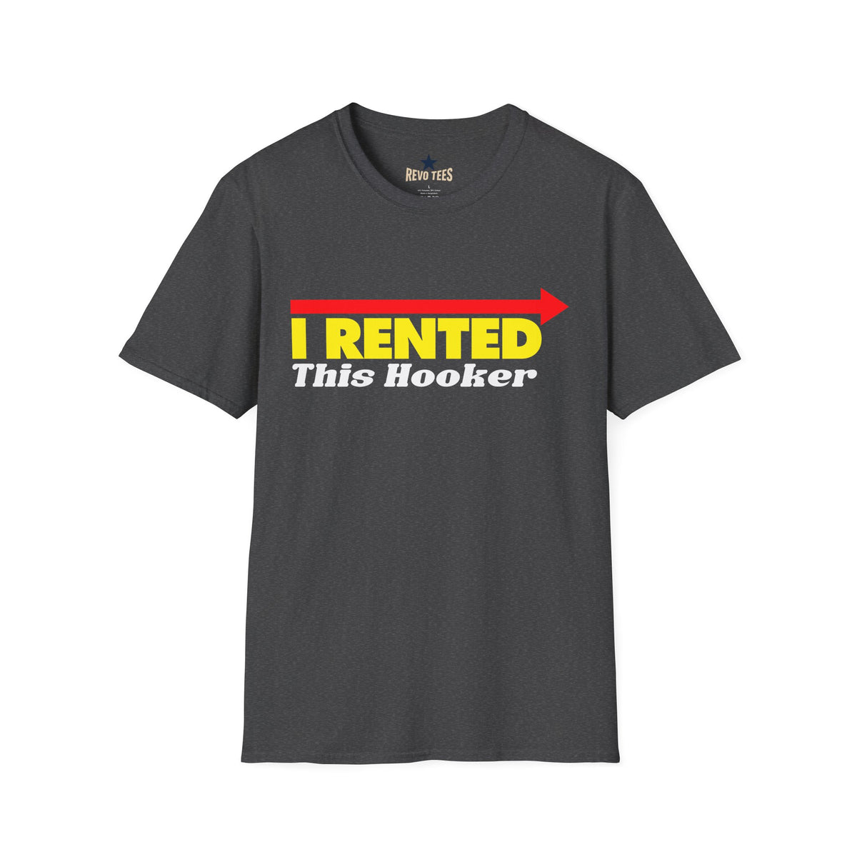 Revotees Novelty I Rented This Hooker Funny Party Shirt T-Shirt - alternate view 5