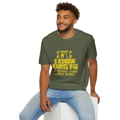 I Know Kung Fu T-Shirt — Retro Martial Arts Graphic Tee