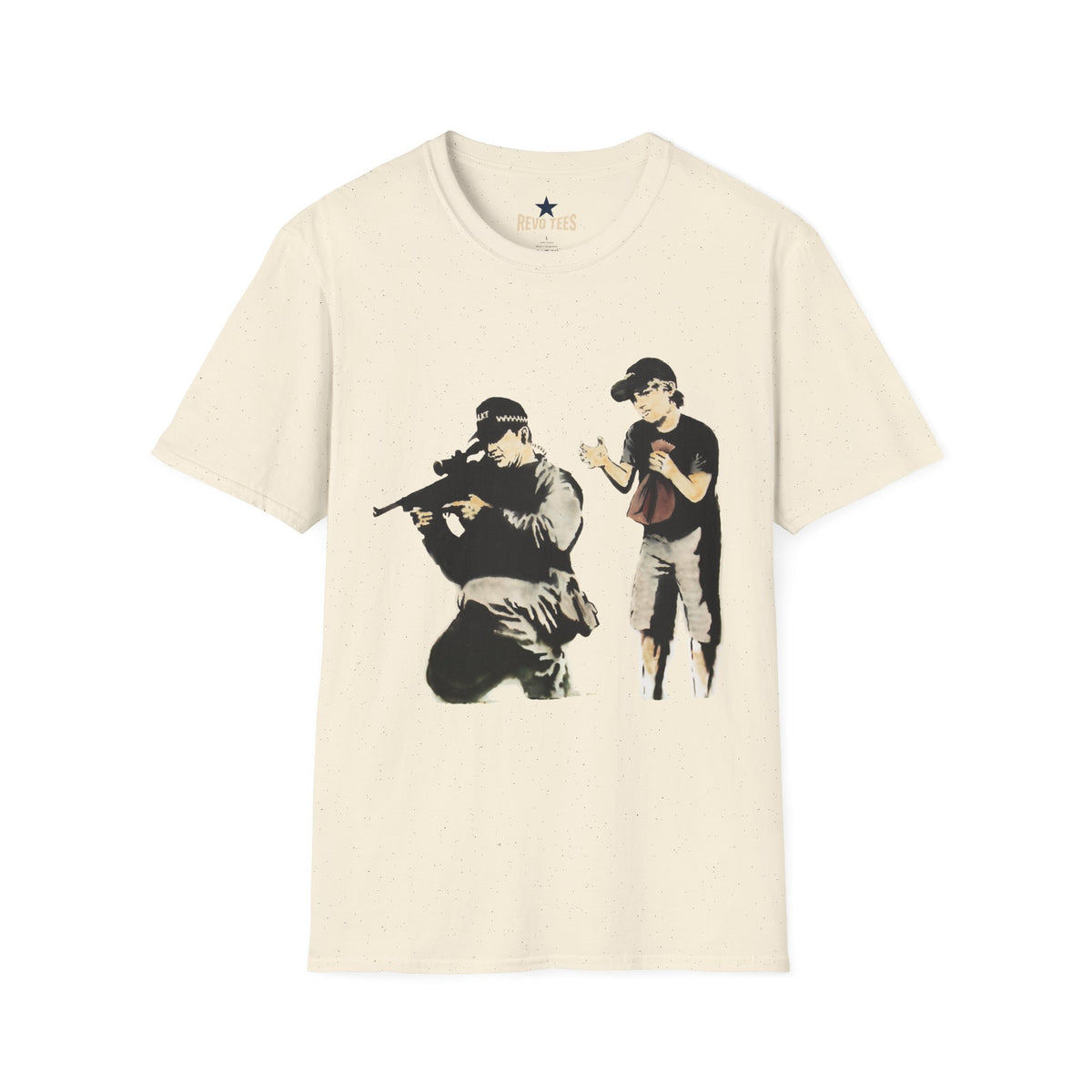 Revotees Banksy Sniper Graphic T-Shirt - alternate view 5