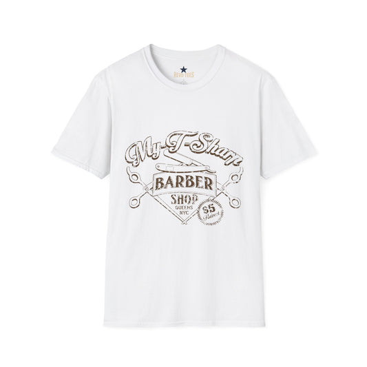 Revotees Barber Shop Graphic My Barber Shop Vintage Logo T-Shirt - alternate view 2