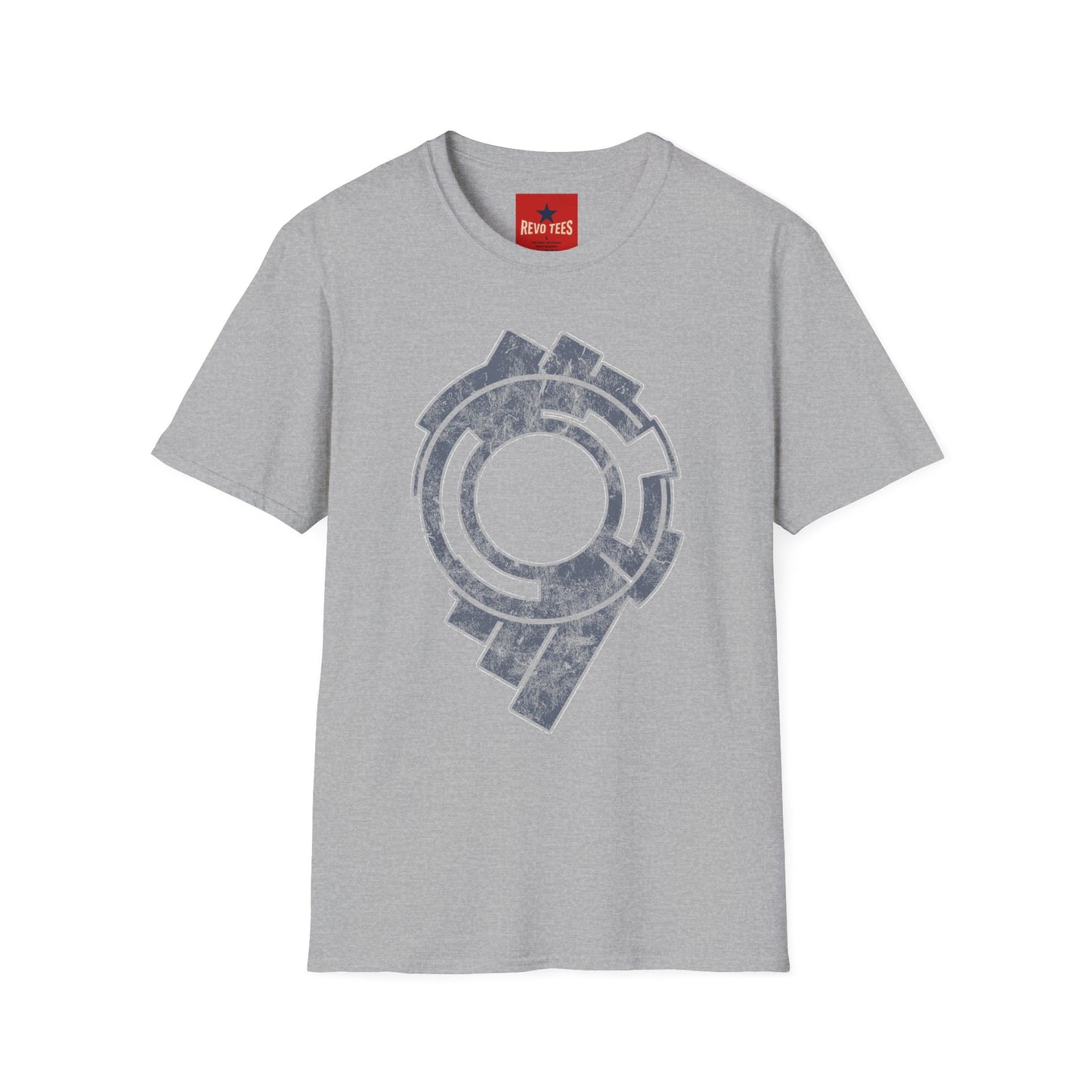 Abstract Circular Tech Graphic T-Shirt