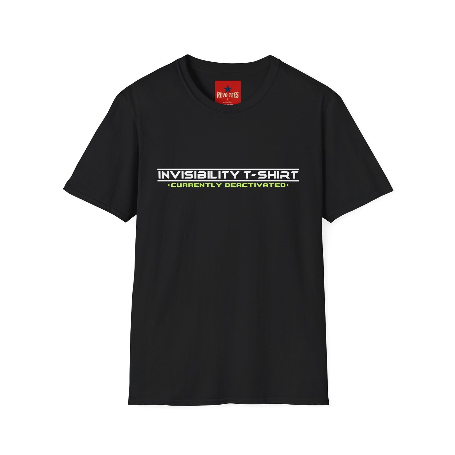 Invisibility T‑Shirt — “Currently Deactivated” Graphic Tee