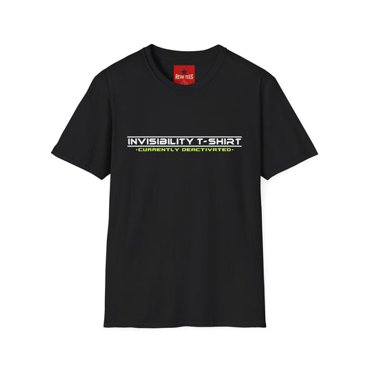 Invisibility T‑Shirt — “Currently Deactivated” Graphic Tee