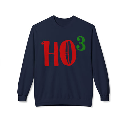 Christmas HO — Festive Red & Green Holiday Crewneck Sweatshirt