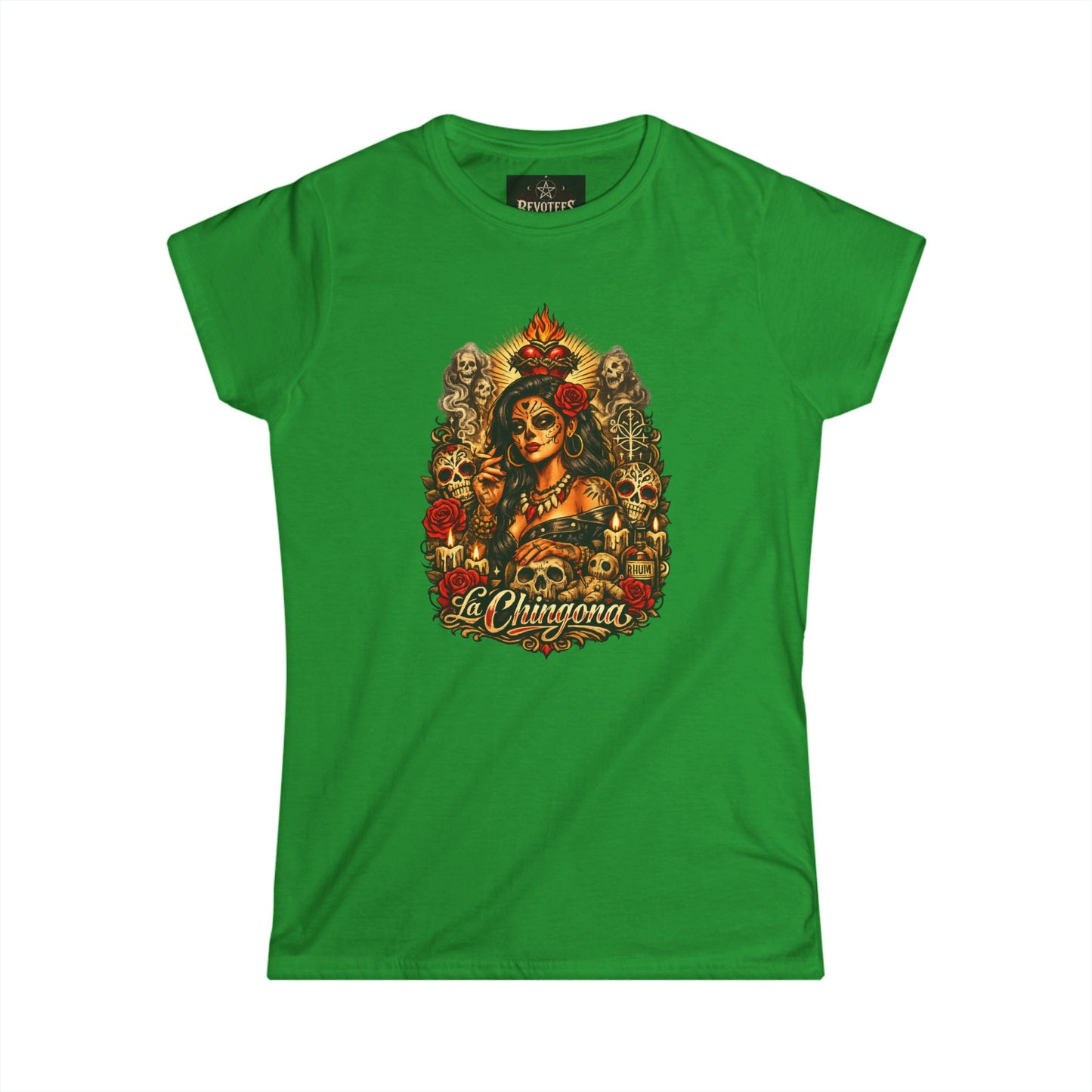 T-Shirt — La Chingona Day of the Dead Sugar Skull Tee