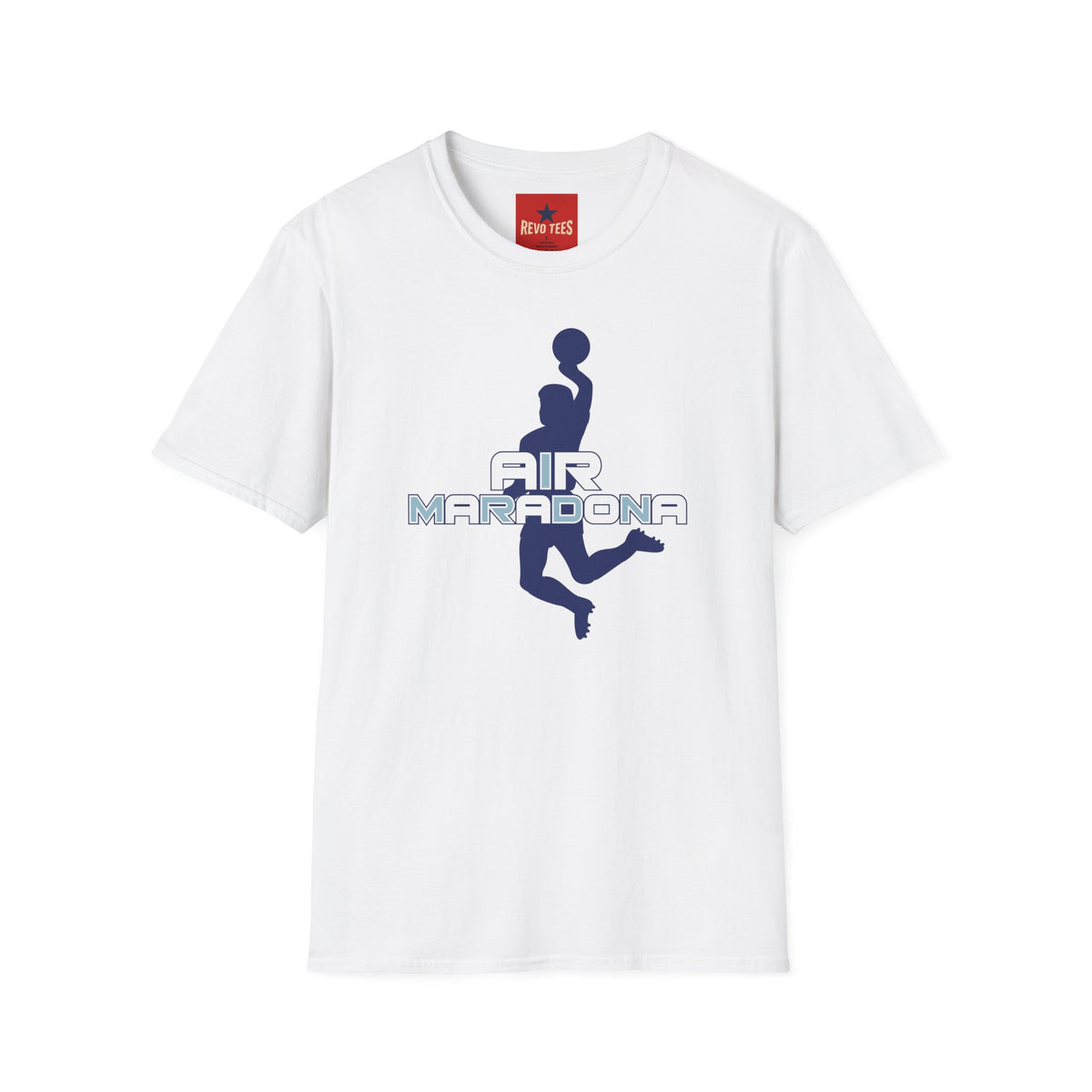 Revotees Air Maradona Retro Soccer Silhouette T-Shirt - alternate view 2