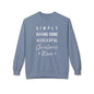 Christmas Wine Sweatshirt - "Simply Having Some Wonderful Christmas Wine" Holiday Crewneck