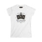 Women's Tee — 'The Universe Advised Against It' Tarot Moon Phase Graphic