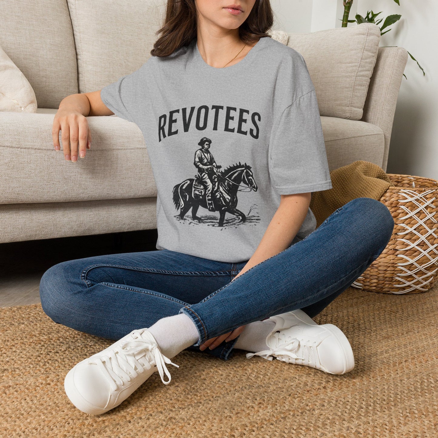 Revotees Vintage Western T-Shirt — Cowboy Horse Graphic Tee