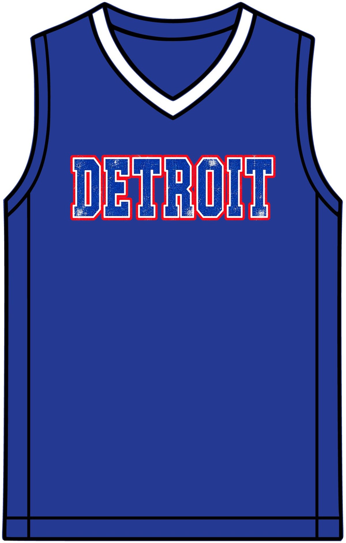 Detroit Unofficial Basketball Reversible Jersey