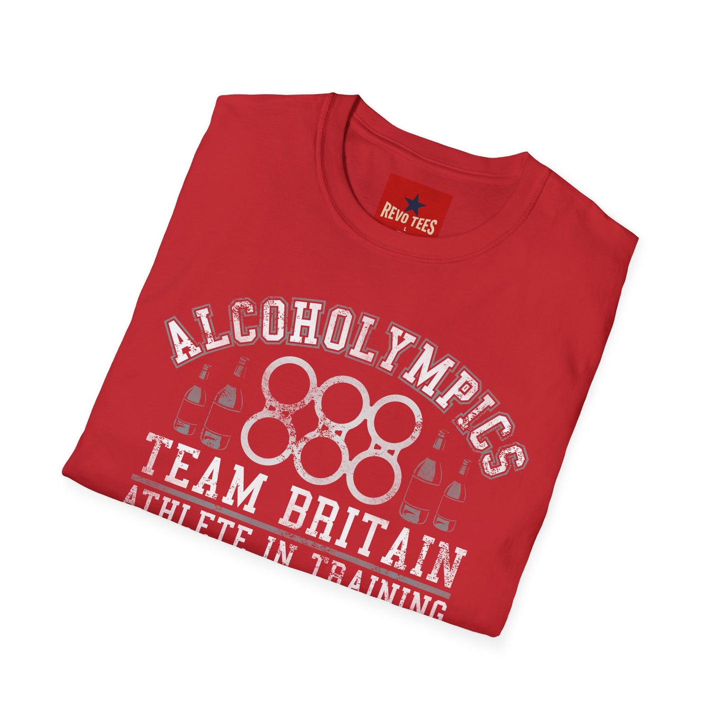 Alcoholympics Team Britain T-Shirt — Funny Drinking Crew Tee