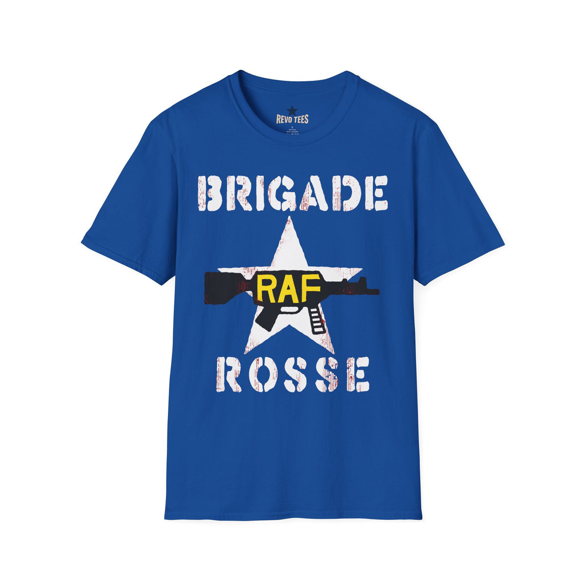 Revotees Brigade Rosse As Worn by Joe Strummer Unisex Softstyle T-Shirt - alternate view 3
