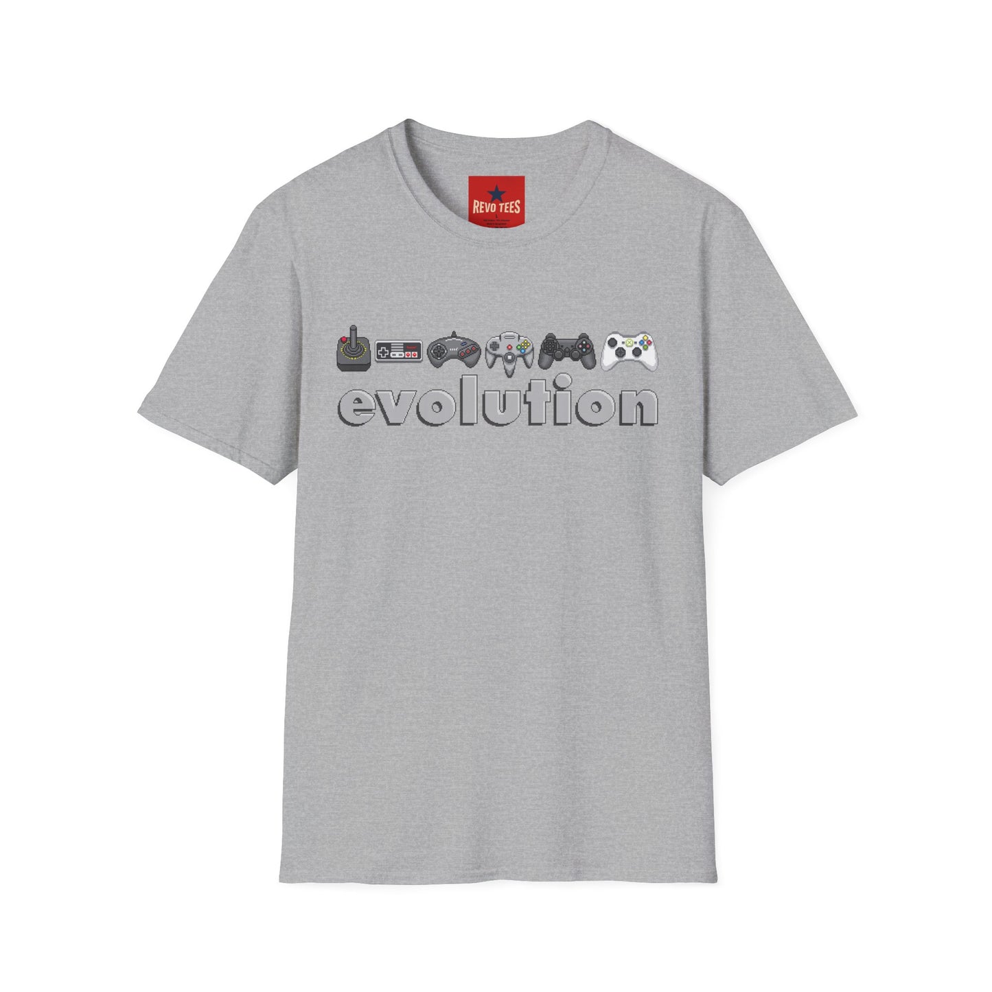 Video Game Controller Evolution T-Shirt — Retro to Modern Gamer Tee