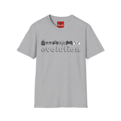 Video Game Controller Evolution T-Shirt — Retro to Modern Gamer Tee