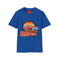 Classic Station Wagon Simpsons Sunset T‑Shirt — “Camping” Vintage Car Graphic