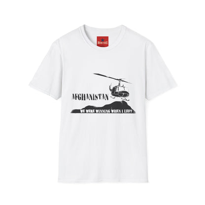 Afghanistan Helicopter T-Shirt — Veteran / Deployment Tribute Tee