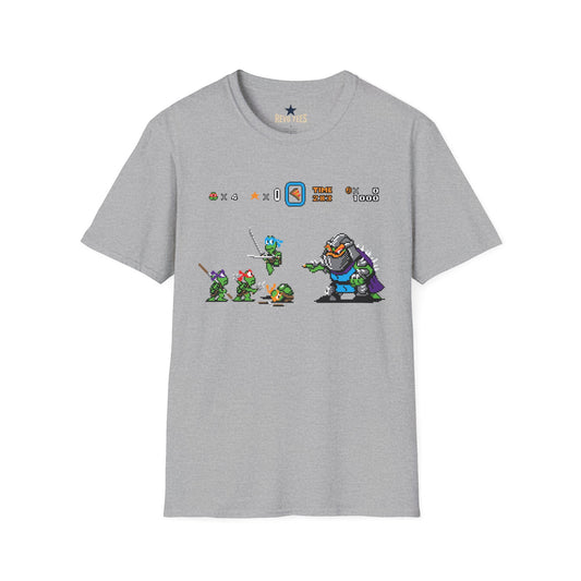 Baby Ninja Turtles& Bowser — Retro Arcade Graphic T