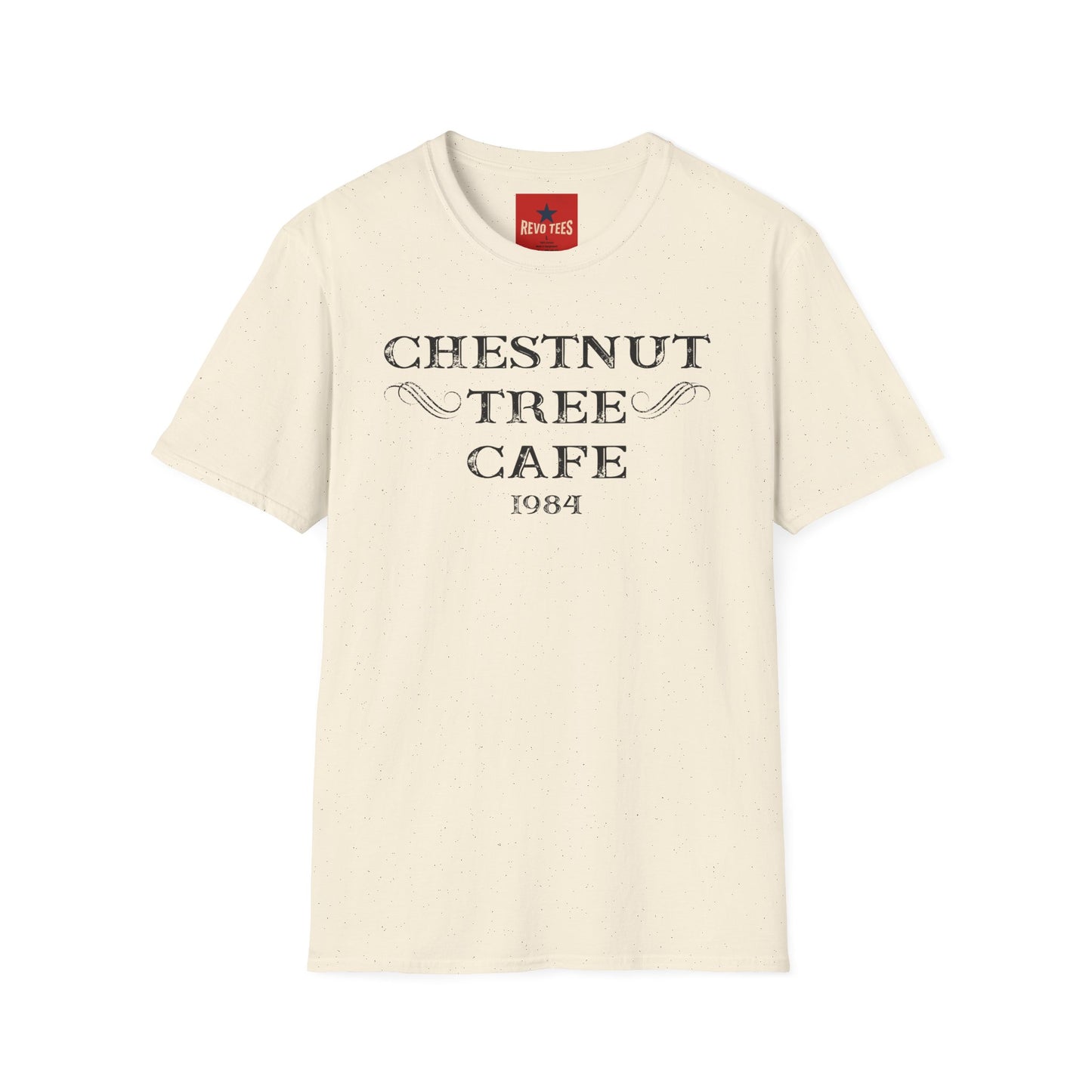 Chestnut Tree Cafe 1984 T-Shirt — Vintage Café Logo Tee