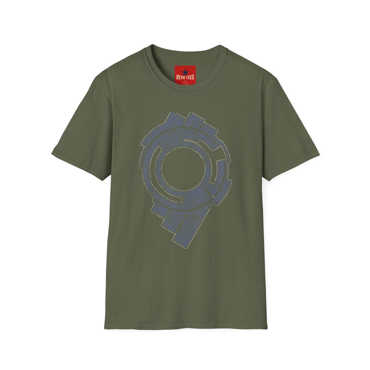Abstract Circular Tech Graphic T-Shirt