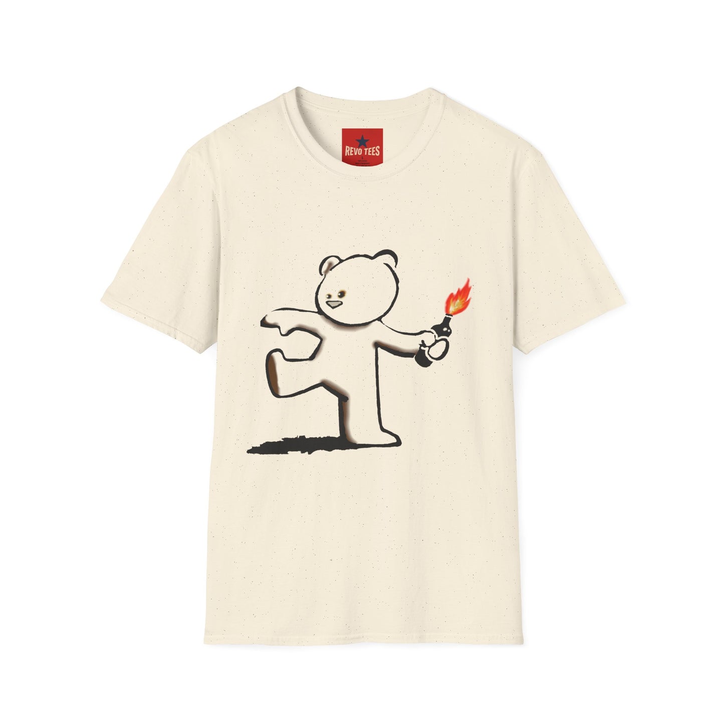 Banksy Teddy Graphic T-Shirt — Cute Mischief Cartoon Tee
