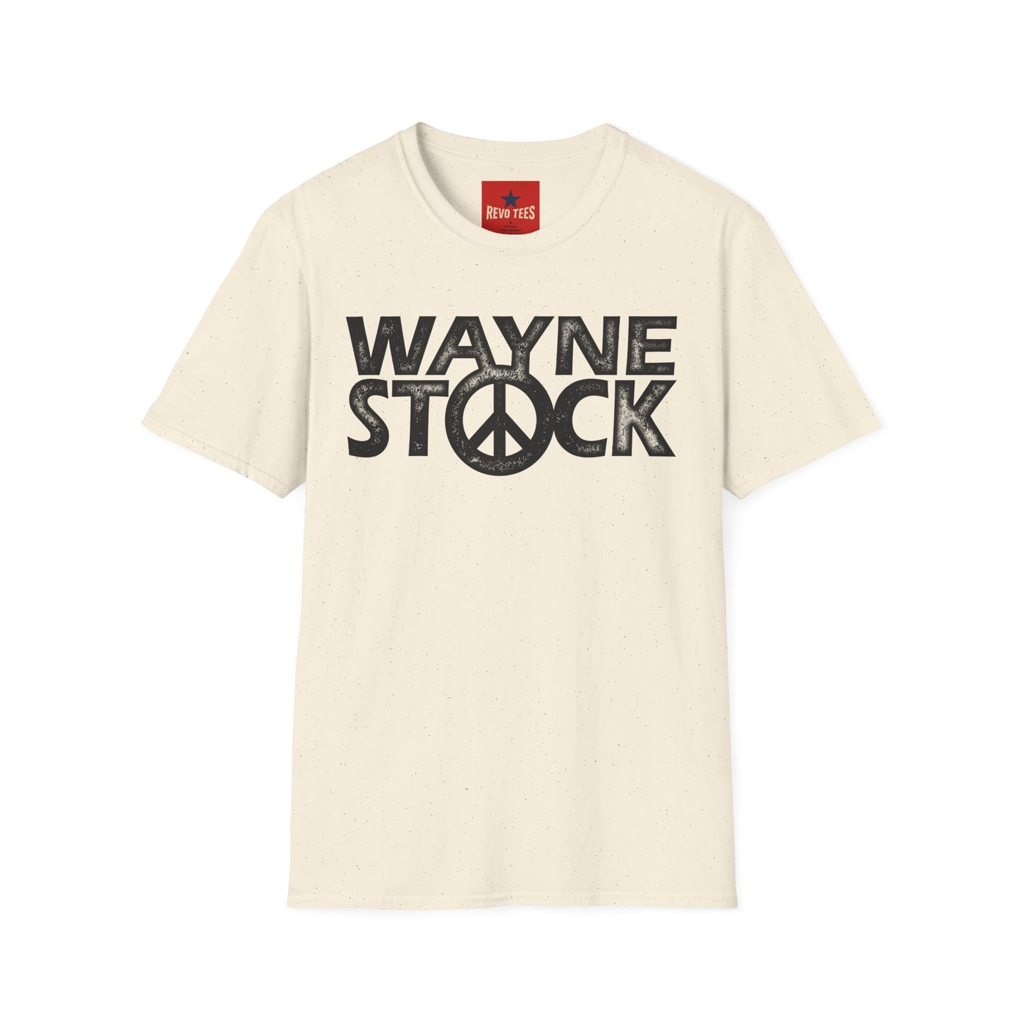 Wayne Stock Peace Logo T-Shirt — Retro Music Festival Tribute Tee