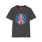 Colonial Navy Vintage Seal T‑Shirt — Patriotic Stars & Stripes Graphic