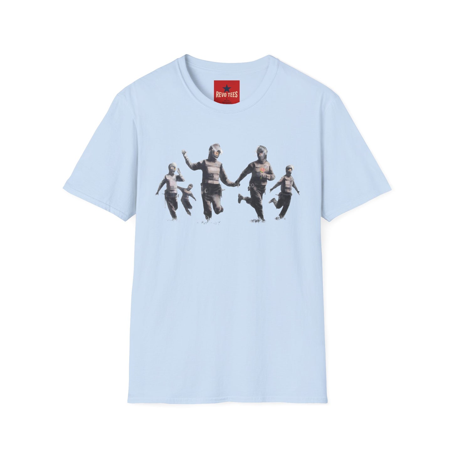 Banksy T-Shirt — Vintage Running Figures Graphic Tee