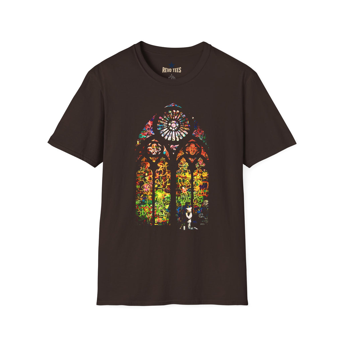 Revotees Banksy Stained Graphic T-Shirt - alternate view 2