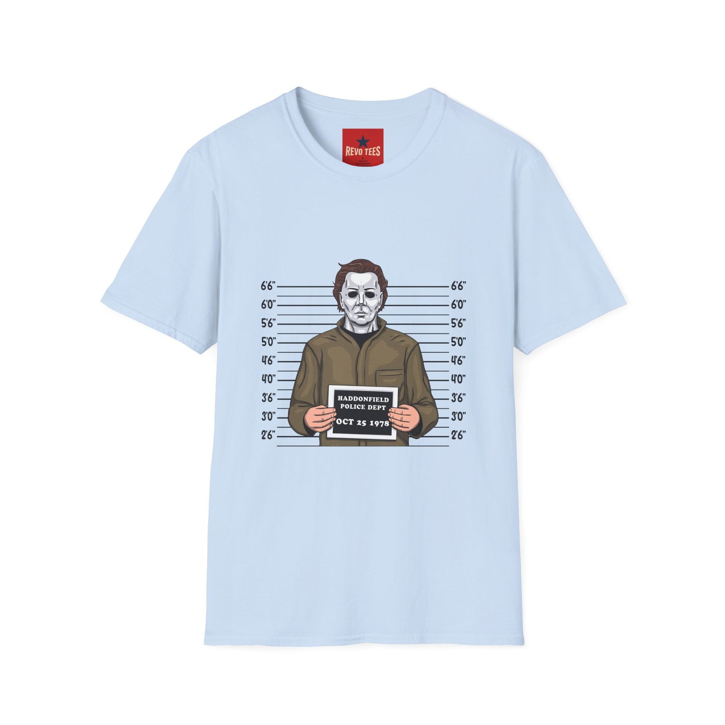 Michael Myers Mugshot T-Shirt — Halloween Horror Character Tee
