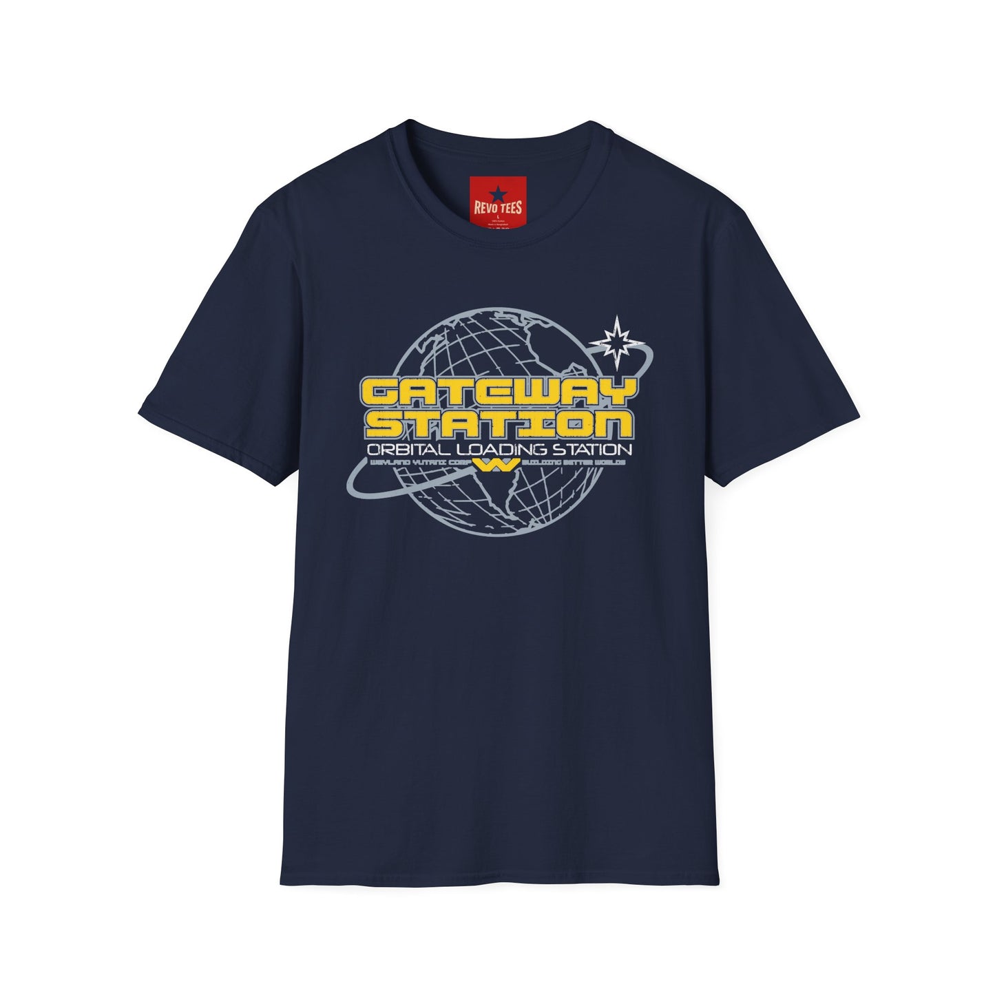 Gateway Station T-Shirt — Orbital Loading Station Retro Space Tee