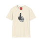 Graphic T-Shirt — Grayscale Middle Finger Design