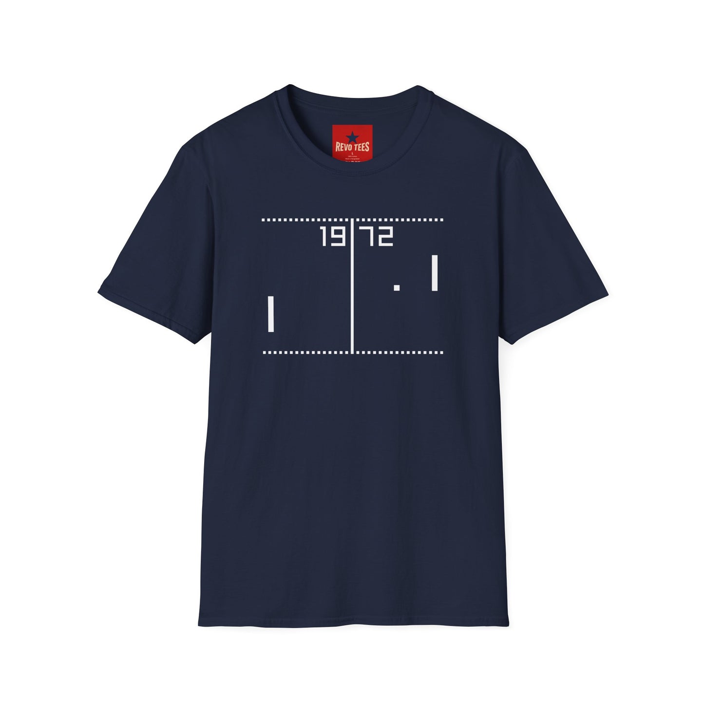 1972 Retro Pong T-Shirt — Vintage Arcade Video Game Tee