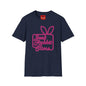 Jack Rabbit Slims T‑Shirt — Retro Neon Bunny Logo Tee