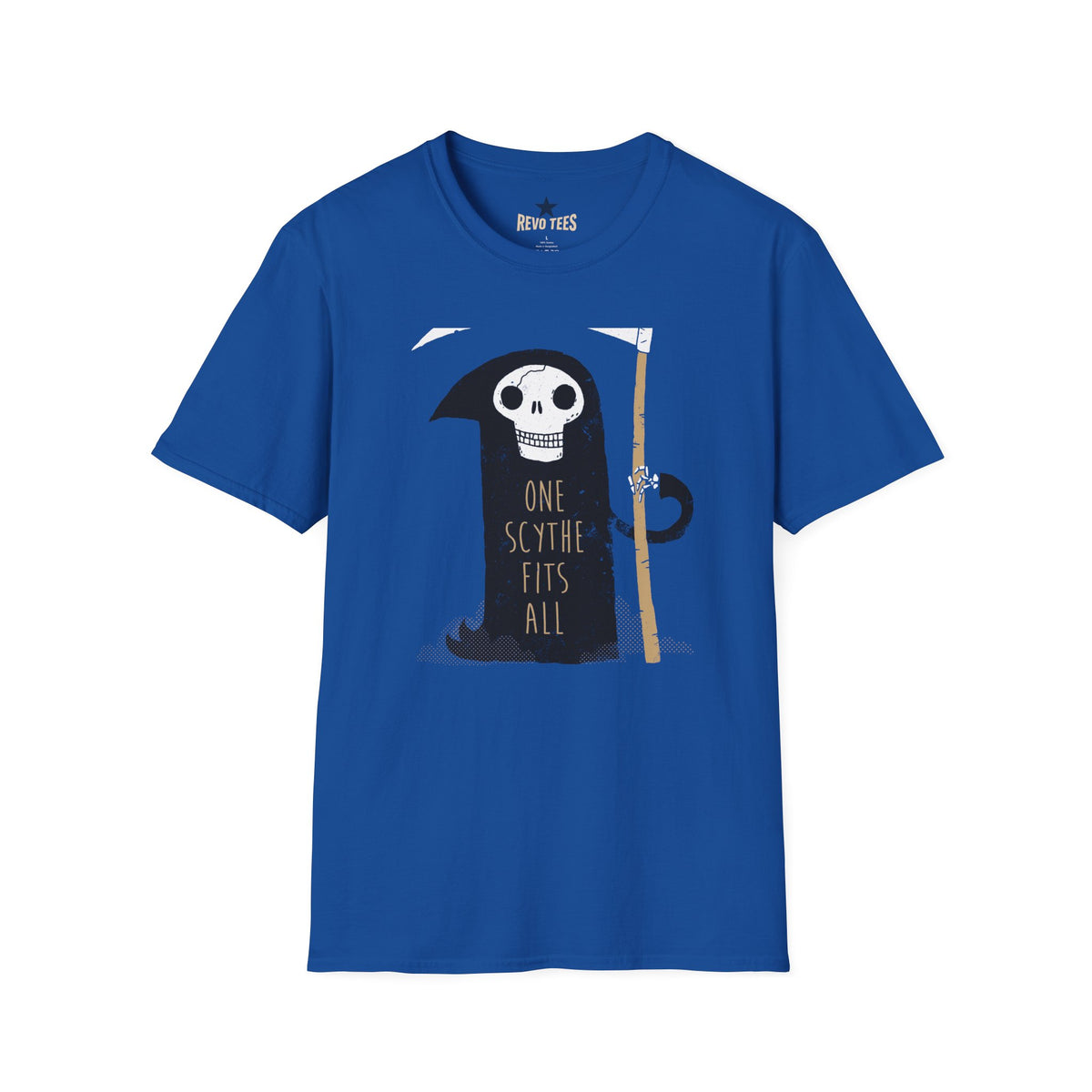 Revotees One Scythe Fits All Unisex Softstyle T-Shirt - alternate view 7