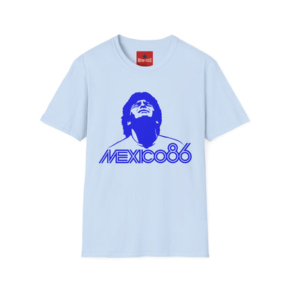 World Cup 2026 - Mexico 86 Soccer Legend T-Shirt — Retro Maradona Style Graphic Tee