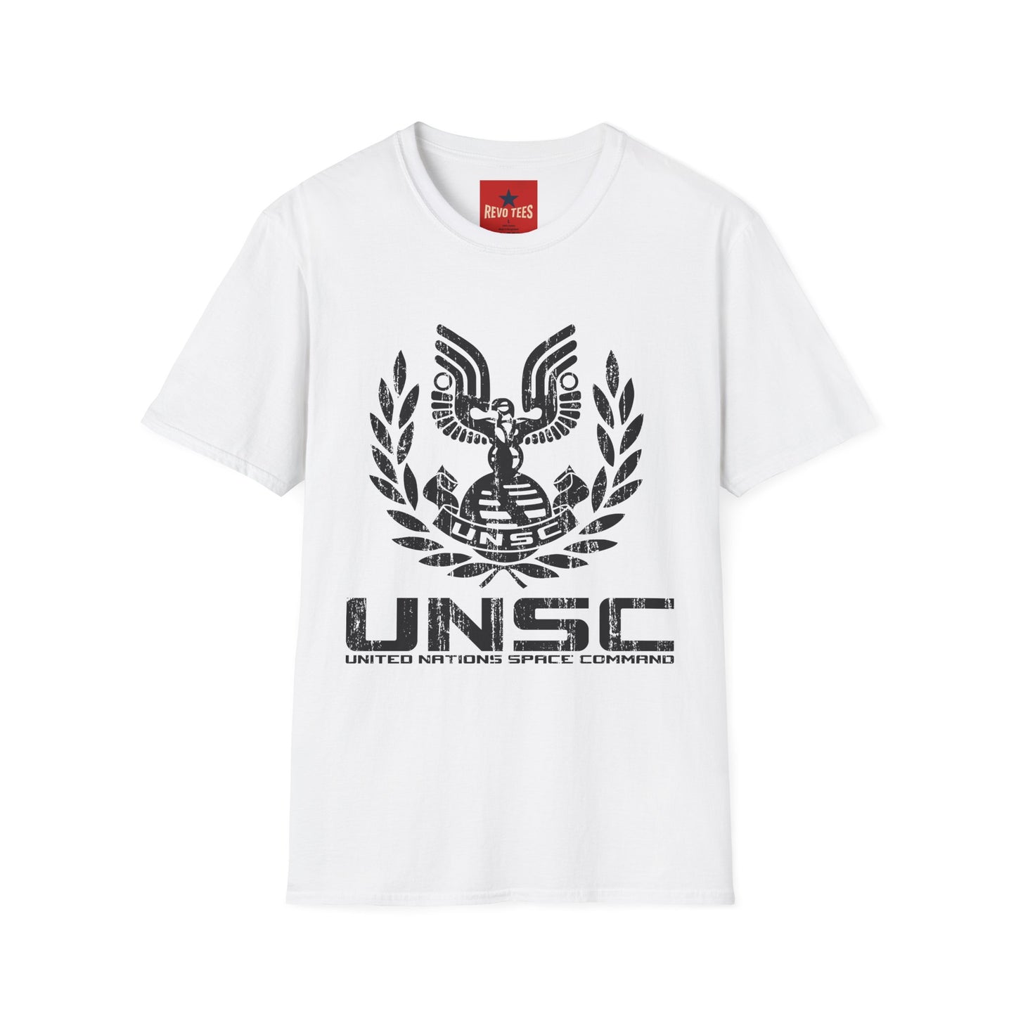 UNSC Emblem T-Shirt — Distressed Sci‑Fi Military Logo Tee