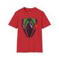 Joker Suit T‑Shirt — Green Vest, Purple Tie & Poppy Graphic Tee