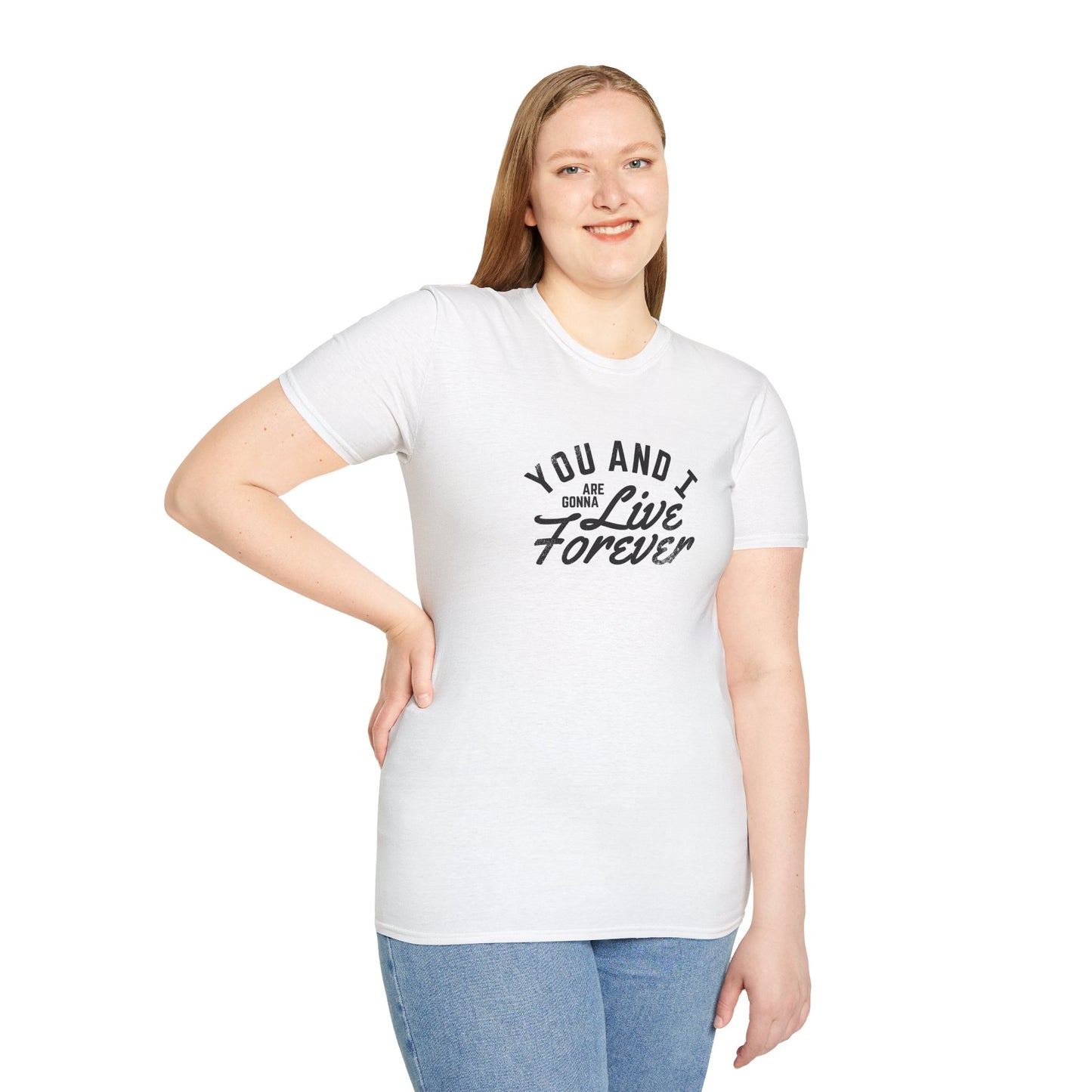Oasis - Live Forever Lyric - Unisex Softstyle T-Shirt