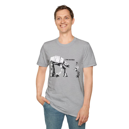 Banksy T‑Shirt — 'I am your father' Star Wars AT-AT Funny Graphic Tee