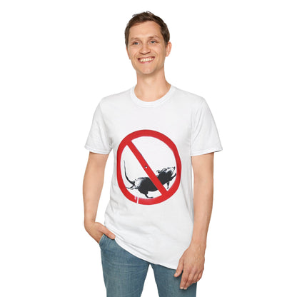 Banksy No Rats T‑Shirt – Anti‑Rodent Graphic Tee