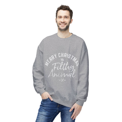 Merry Christmas Ya Filthy Animal Crewneck Sweatshirt