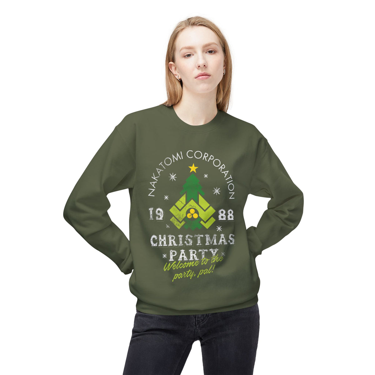 Die Hard 'Nakatomi Corporation 1988' Holiday Crewneck Christmas Party Sweatshirt